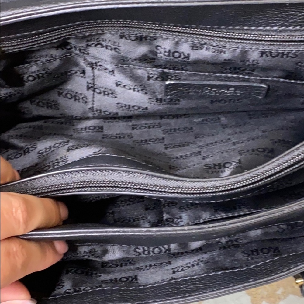 Michael Kors Black Leather Purse - Picture 3 of 6